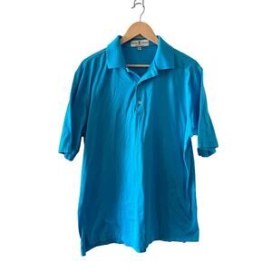 Fairway and Greene Men's Size Large Golf Polo Blue T Shirt Activewear